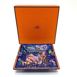 HERMES interior Pierre Dorian-E Dokusidan Ashtray ashtray Pottery blue